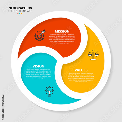Infographic design template. Creative concept with 3 steps
