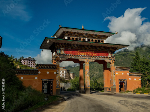 Ark at the entrance to the park in Bhutan