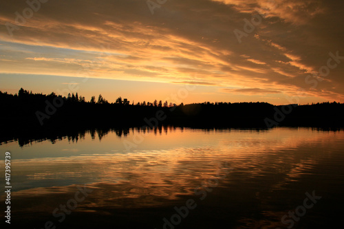 sunset over the lake © Avena Design