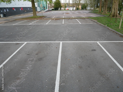 empty parking lot