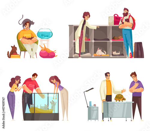 Pet Sitter Compositions Set