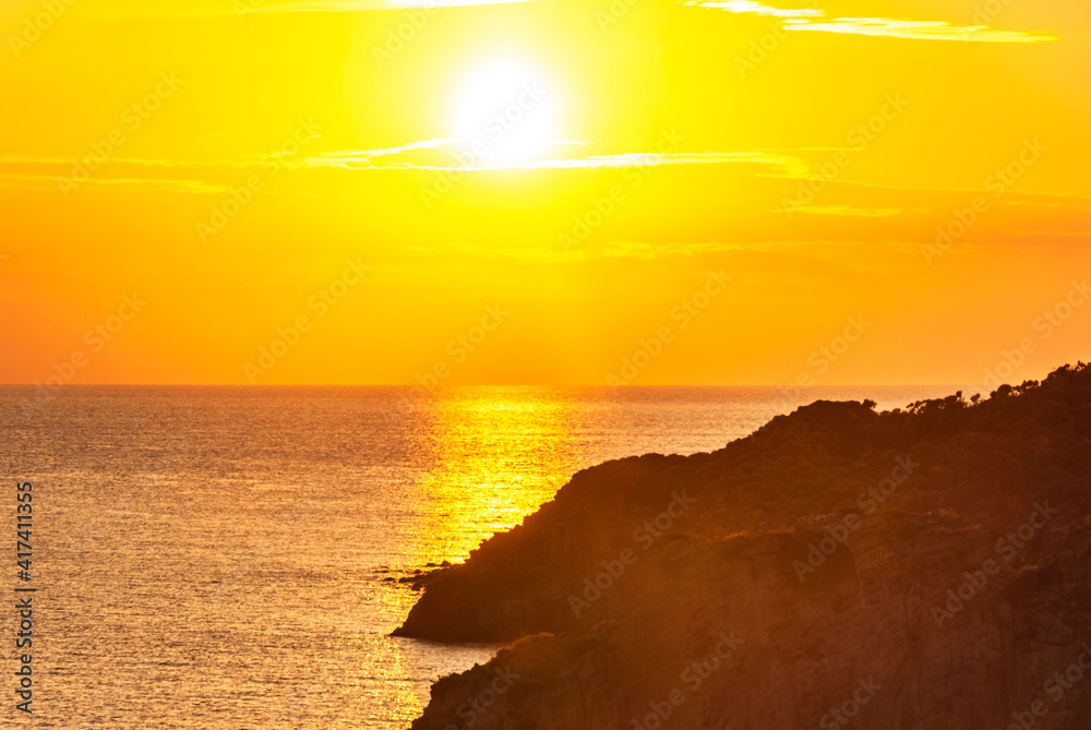 Melancholischer Sonnenuntergang am Capo Milazzese auf Panarea