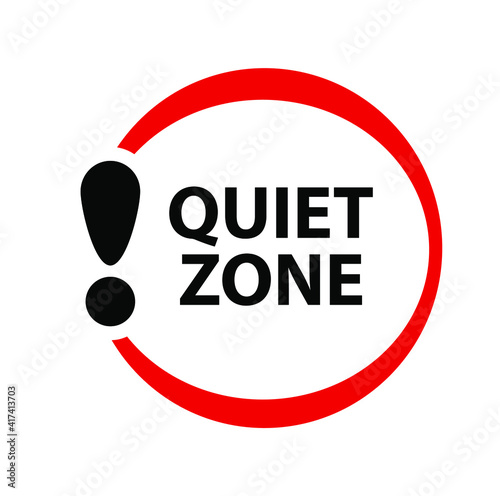 quiet zone sign photo