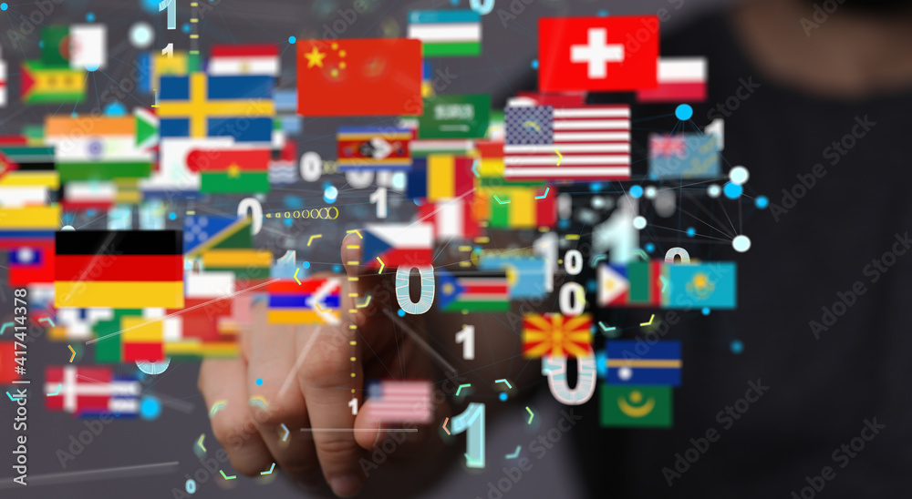 International world flag 3d digital International world flag 3d digital