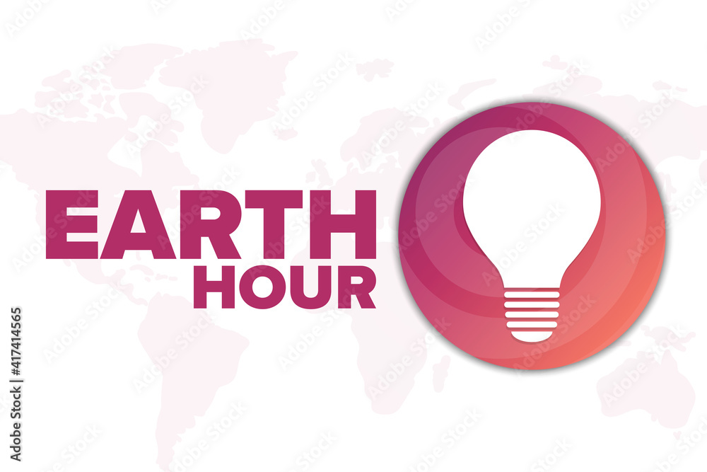 Earth Hour. Holiday concept. Template for background, banner, card, poster with text inscription. Vector EPS10 illustration. Earth Hour. Holiday concept. Template for background, banner, card, poster with text inscription. Vector EPS10 illustration.