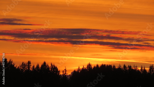 sunset, sky, sun, clouds, orange, nature, sunrise, landscape, red, cloud, evening, beautiful, blue, morning, light, summer, dusk, trees, yellow, water, horizon, silhouette, night