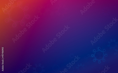 Abstract coronavirus in colorful background. Virus Covid 19-nCoV. Vector Illustration © pickup