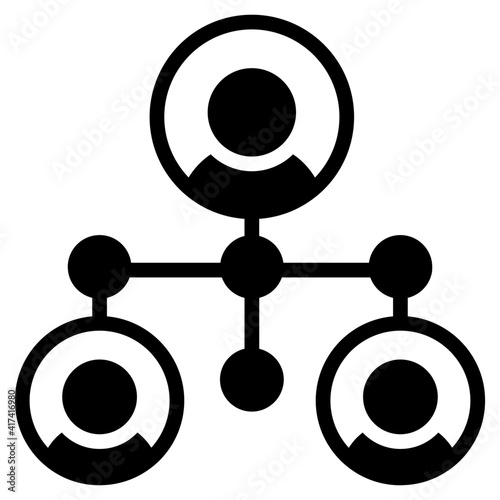 A unique vector design of team leader