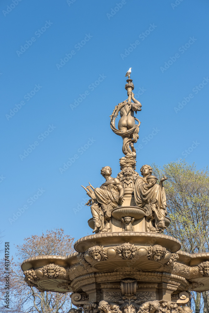 The Ross Fountain in Edinburgh, Scotland