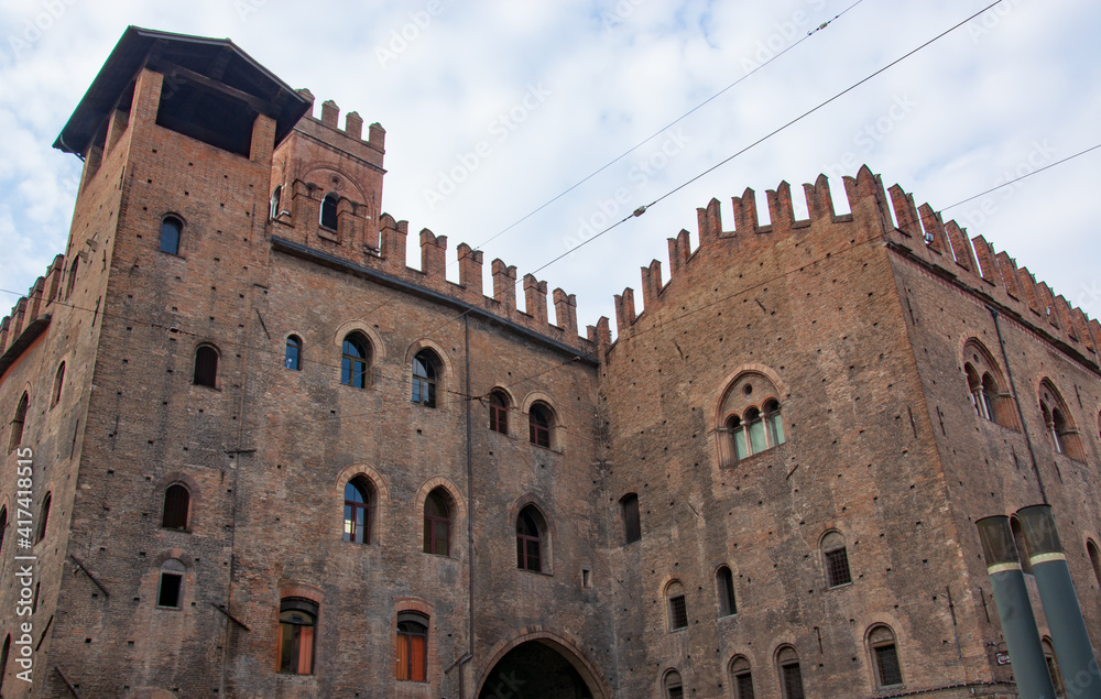 King Enzo's palace in the center of Bologna