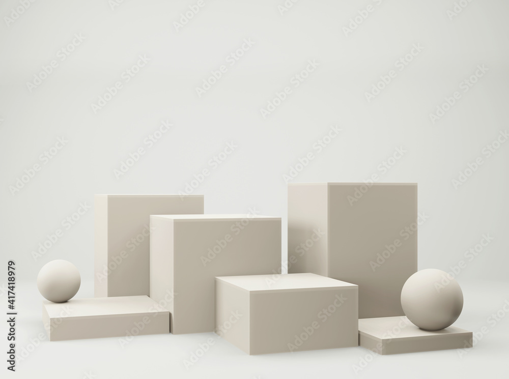 Abstract minimal scene with geometrical forms. Empty cylinder podium on minimal background. Design for product presentation. 3D rendering. Abstract minimal scene with geometrical forms. Empty cylinder podium on minimal background. Design for product presentation. 3D rendering.