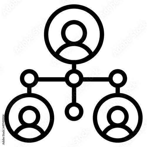 A unique vector design of team leader
