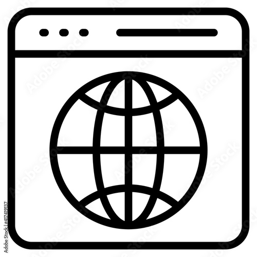 A creative design vector of web browser