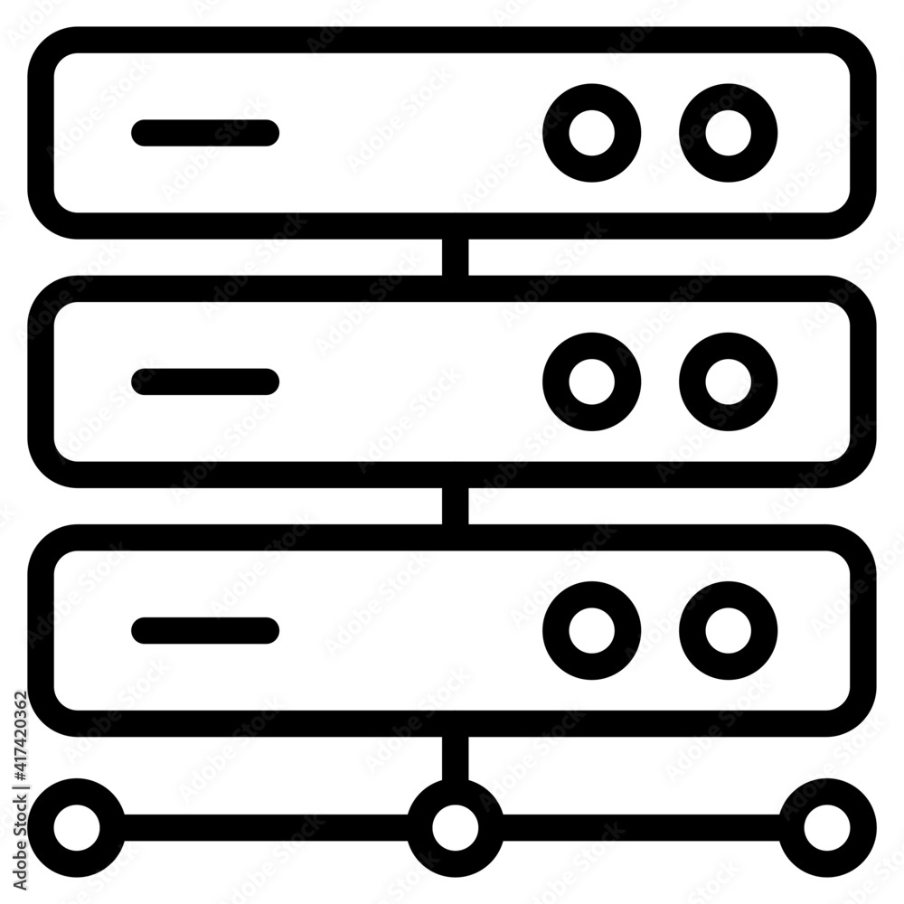A perfect design vector of network server A perfect design vector of network server