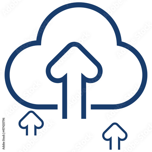 Upload Speed Line Style Icon, vector illustration for graphic design