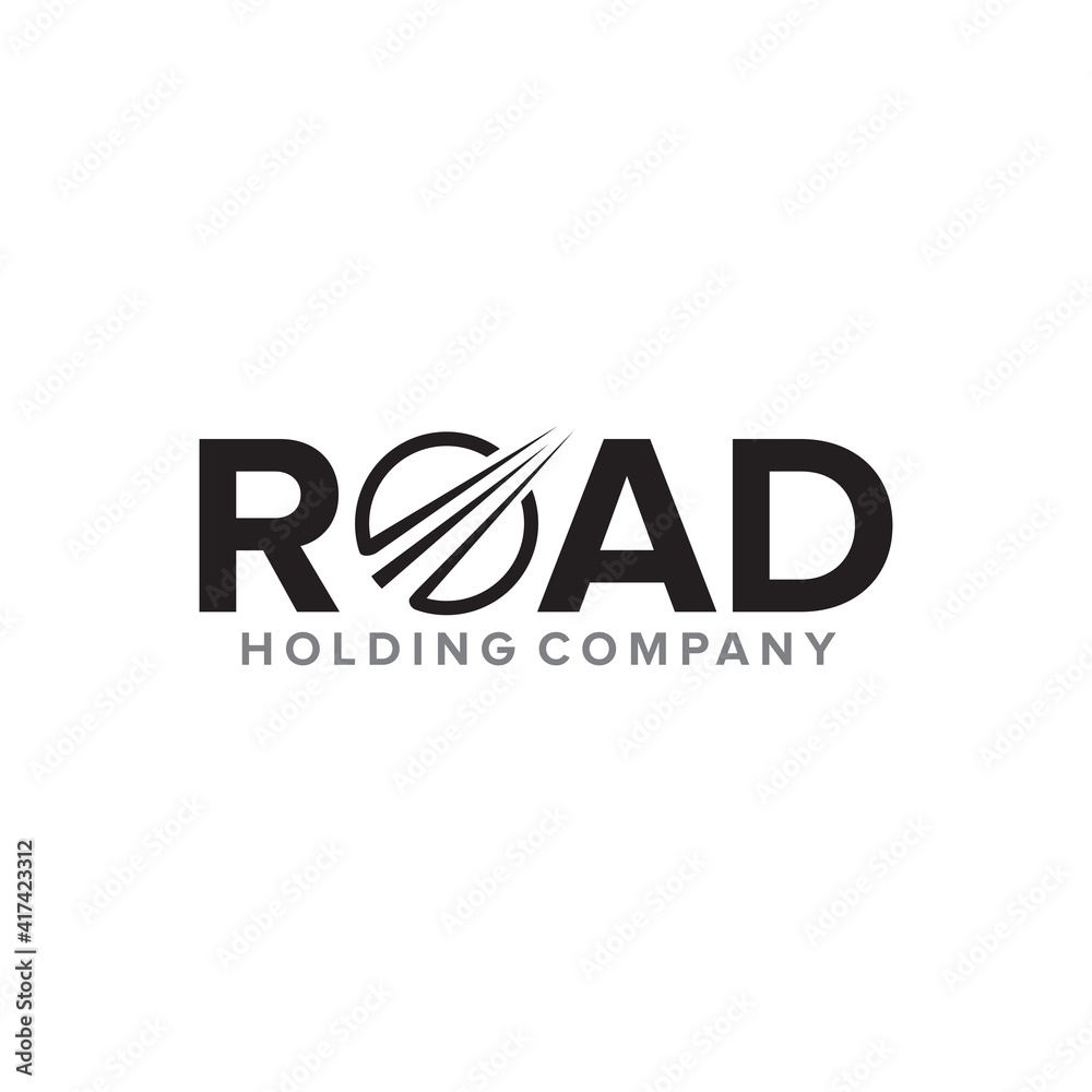 Road company logo design template Road company logo design template