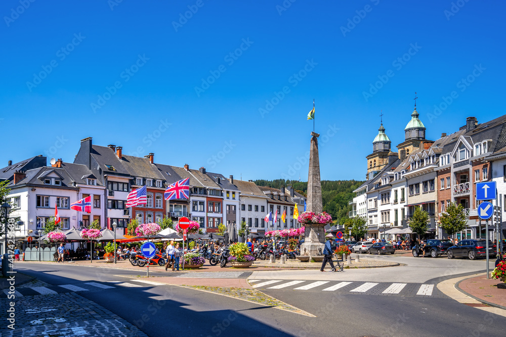 Marktplatz, Malmedy, Belgien 