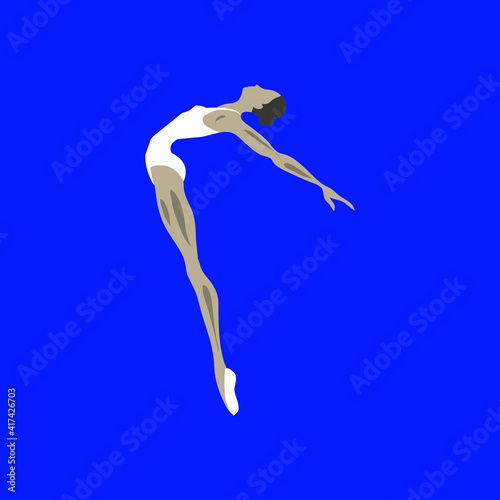 athlete jumping