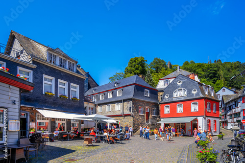 Altstadt, Monschau, Eifel, Deutschland 