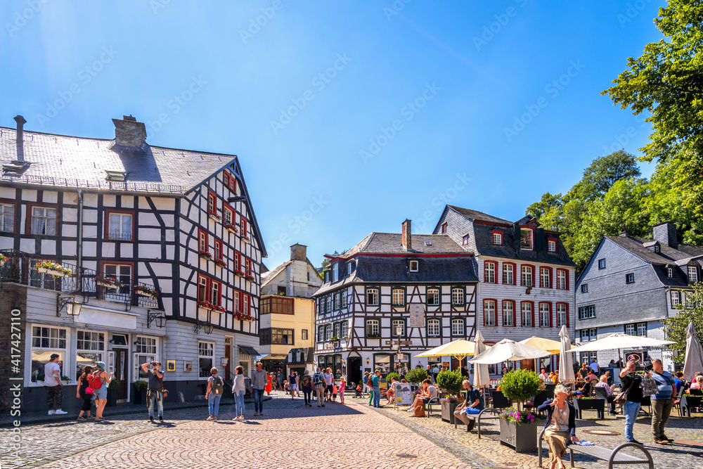Markt, Monschau, Eifel, Deutschland 