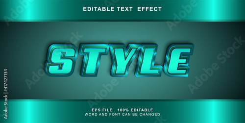 style text effect editable
