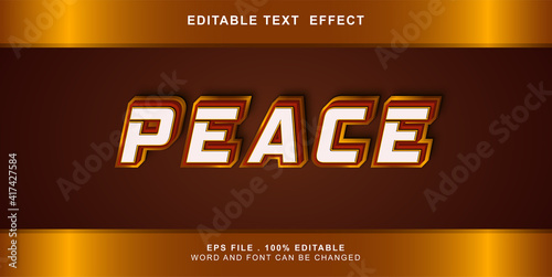 peace text effect editable