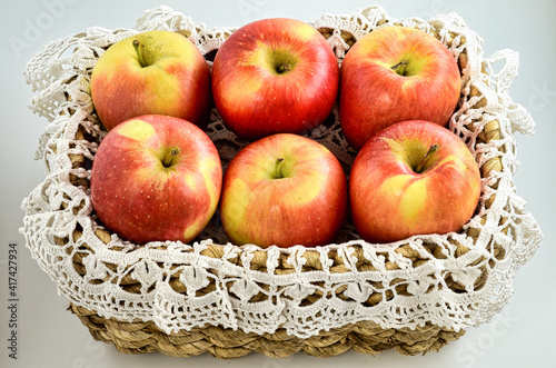 Ambrosia apples in a basket