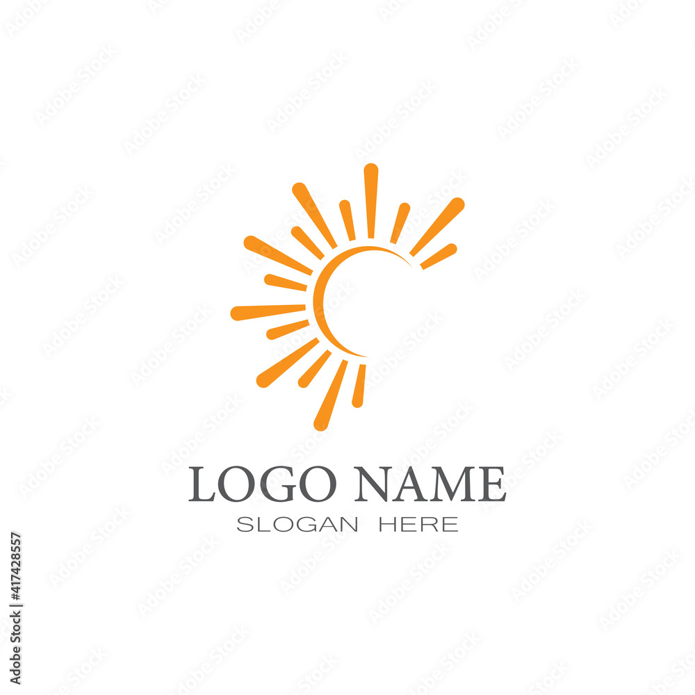 Sun Vector illustration Icon Logo Template design Sun Vector illustration Icon Logo Template design
