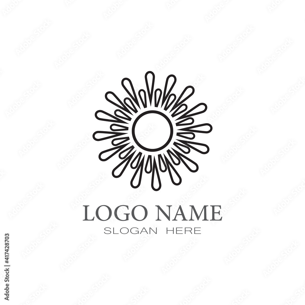 Sun Vector illustration Icon Logo Template design Sun Vector illustration Icon Logo Template design