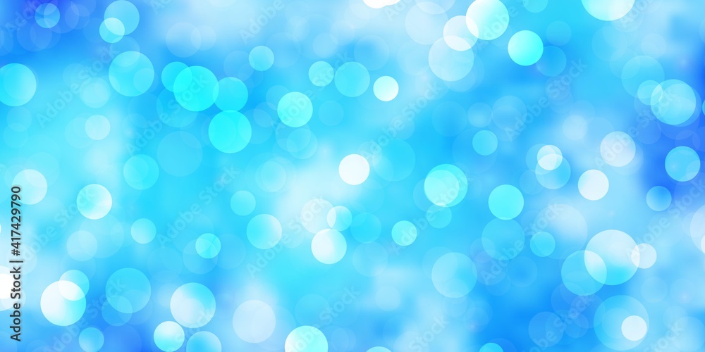 Light BLUE vector texture with circles. Light BLUE vector texture with circles.