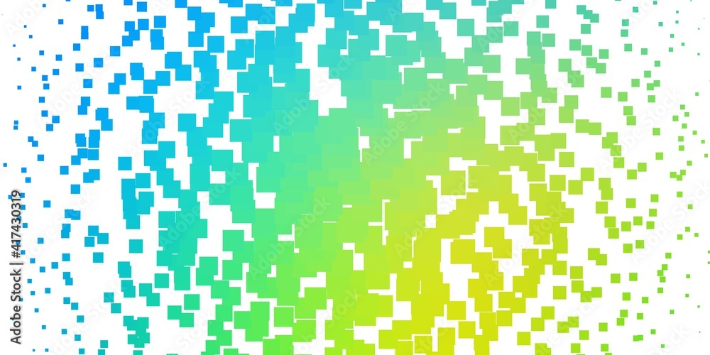 Light Blue, Green vector pattern in square style. Light Blue, Green vector pattern in square style.