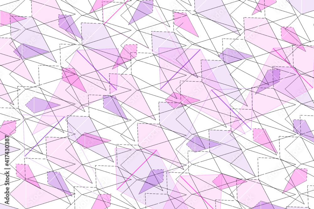 Obraz premium Abstract geometric mosaic pattern. Rhomb texture design vector illustration