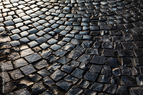 Stone paving texture.