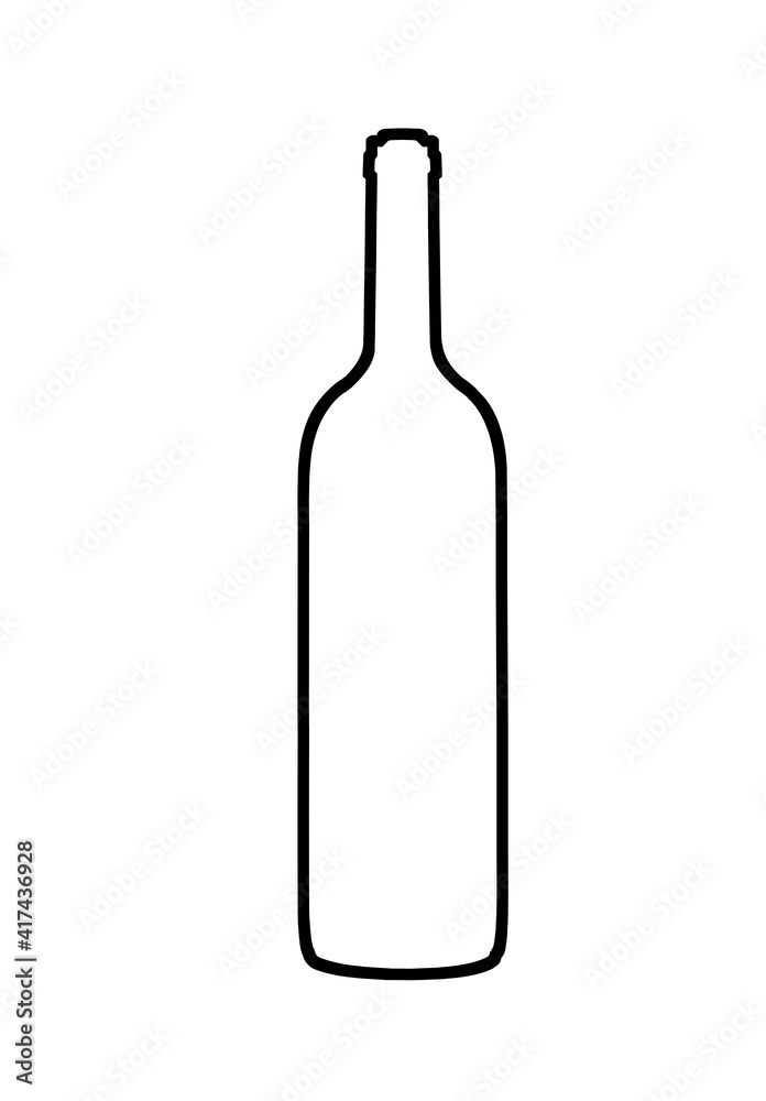 wine bottle isolated on white background wine bottle isolated on white background