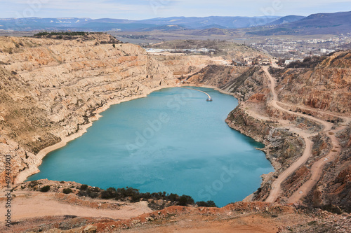 the opened blue heart of the earth