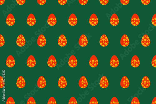 Easter Egg seamless pattern. flat style illustration. suitable for background, wallpaper, scrapbook paper etc.
