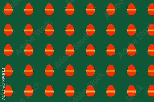 Easter Egg seamless pattern. flat style illustration. suitable for background, wallpaper, scrapbook paper etc.