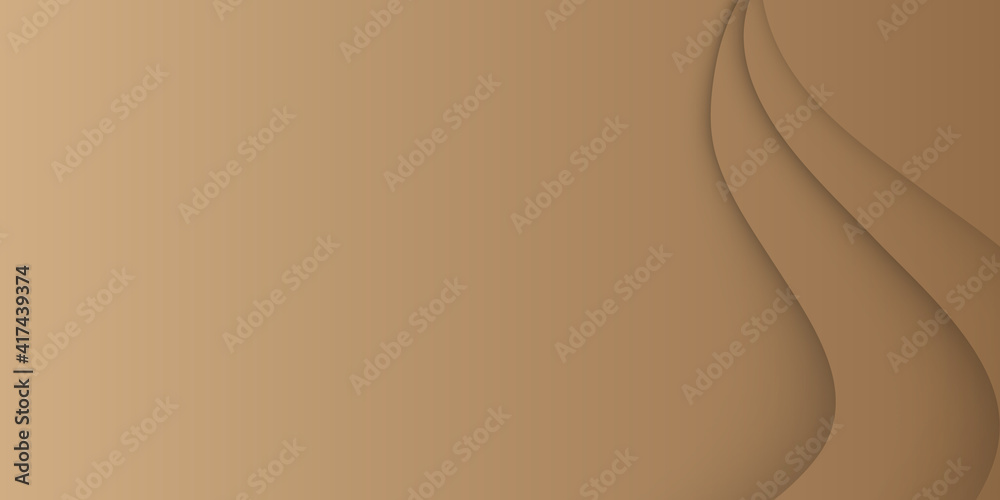 Modern simple brown pastel abstract background with wave element shape. Chocolate wave, abstract dark brown background, smooth satin texture. Abstract soft brown color background with gold lines Modern simple brown pastel abstract background with wave element shape. Chocolate wave, abstract dark brown background, smooth satin texture. Abstract soft brown color background with gold lines