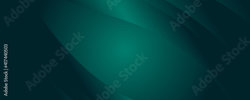Modern dark green 3d abstract background with wave. abstract luxury dark green overlap layer with golden line 
