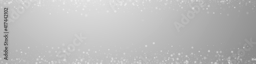 Fototapeta Naklejka Na Ścianę i Meble -  Beautiful snowfall Christmas background. Subtle fl