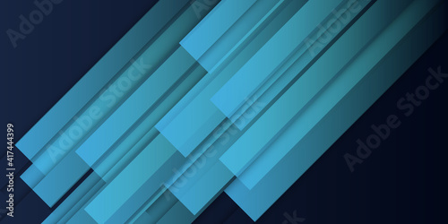 Online webinar vector template with dark blue black background and fast lines. Mock up for busines conference announcement. Abstract blue halftone dotted background