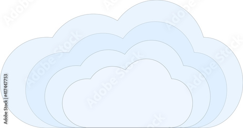 Radial divergence cloud in vector