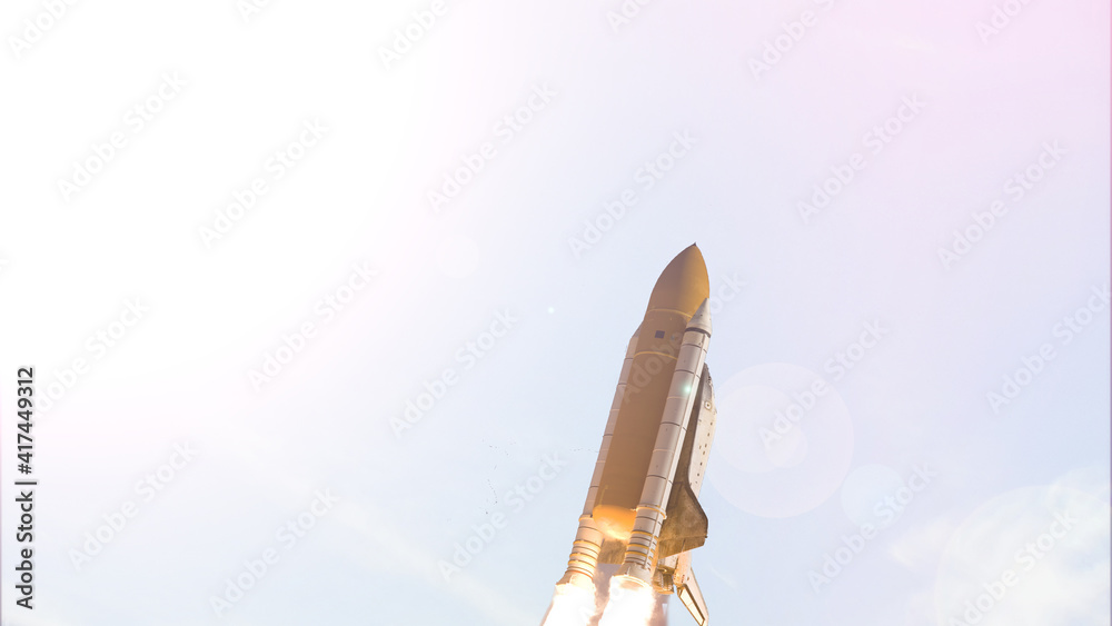 Dramatic rocket launch. The elements of this image furnished by NASA. Dramatic rocket launch. The elements of this image furnished by NASA.