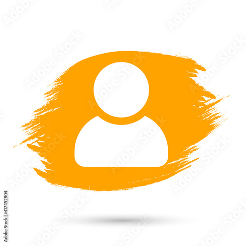 Person icon, flat design template, isolated avatar sign, vector illustration