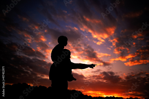 Aterdecer Papá e hijo