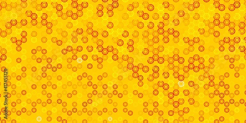 Light Pink, Yellow vector backdrop with mystery symbols.