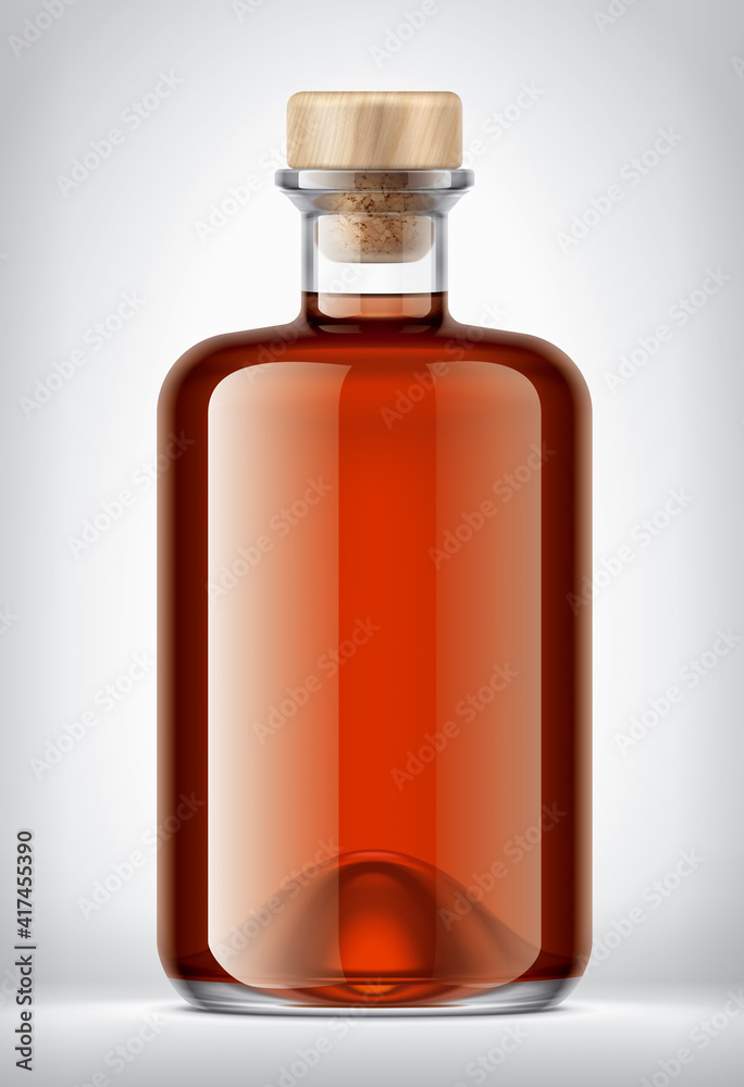 Glass Bottle on background. Glass Bottle on background.