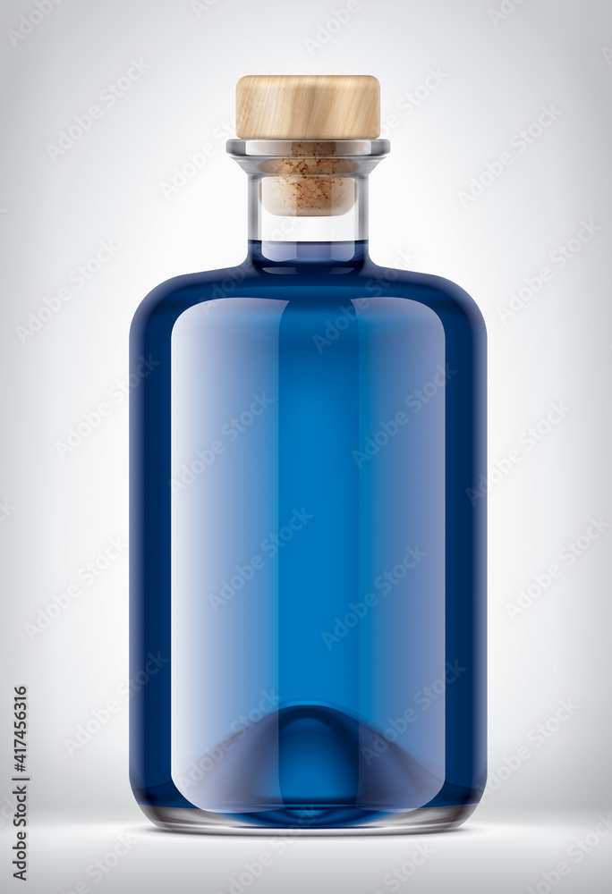 Glass Bottle on background. Glass Bottle on background.