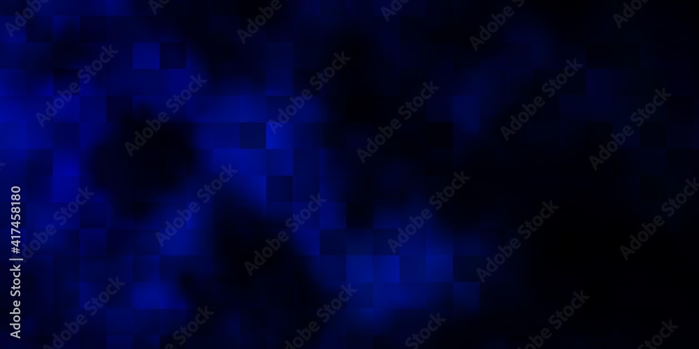 Dark BLUE vector texture in rectangular style.