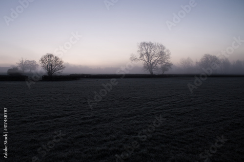 Winter Dawn in the countryside
